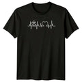 Soccer Is My Heartbeat Love T-Shirt Soccer Fan Football Sport Birthday Gift