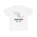 Monterrey Mexico Map Graphic T-Shirt City Pride Soccer Fan Unisex Tee