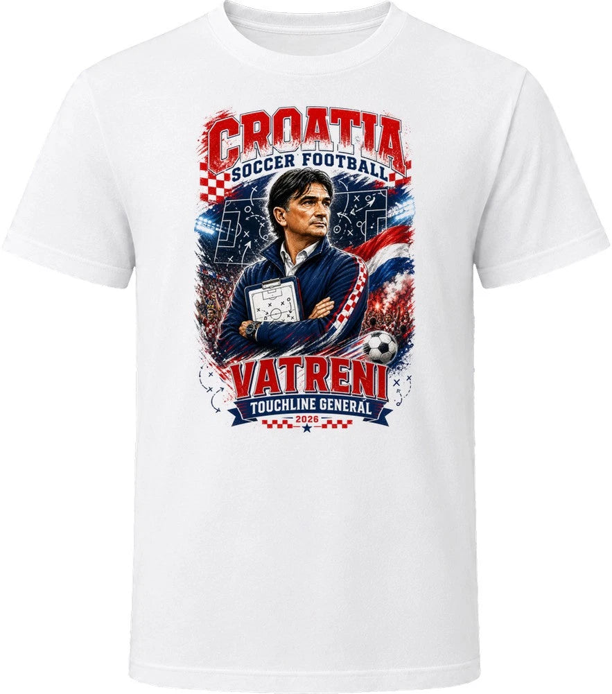 Croatia Soccer Football Coach Vatreni Touchline General T Shirt