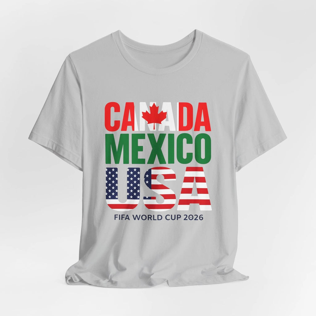 Canada Mexico USA 2026 T-Shirt | Soccer Fan North America Tournament Tee