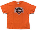 Houston Dynamo Logo Soccer Football Futbol T-shirt Size XL Orange Excellent!