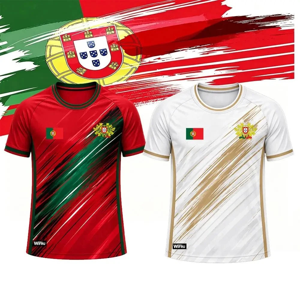 2026 Porturgal Football T-Shirts Polyester Breathable WORLD CUP Portugal Tops