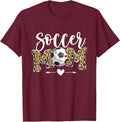 Soccer Mom Leopard Funny Soccer Mother's Day T-Shirt
