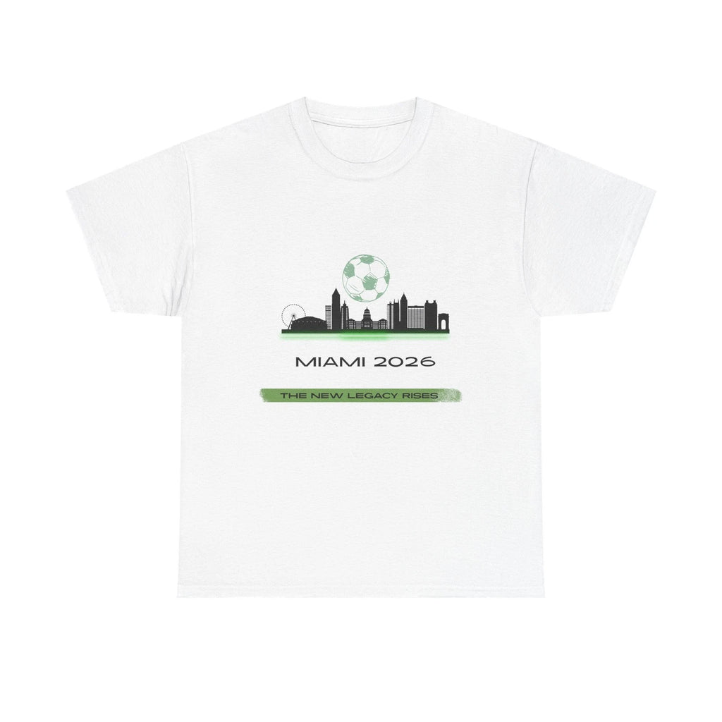 Miami 2026 Soccer Skyline Graphic T-Shirt City Pride Fan Unisex Tee