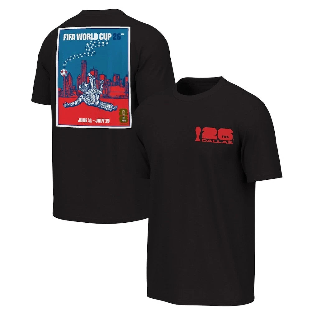 2026 World Cup Dallas Poster Graphic Soccer Fan T Shirt Unisex