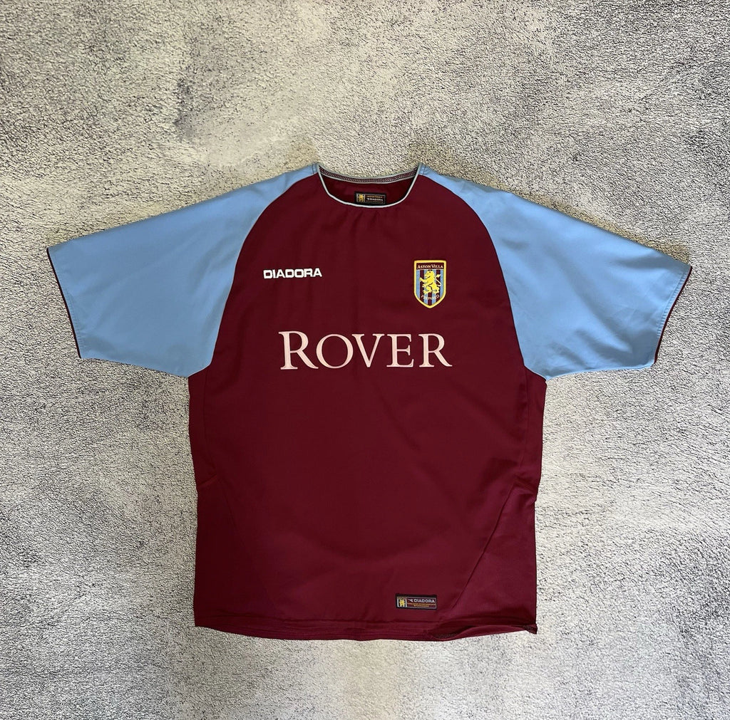 Diadora Aston Villa 2003 2004 Home Jersey Soccer Vintage Rover Shirt Men M