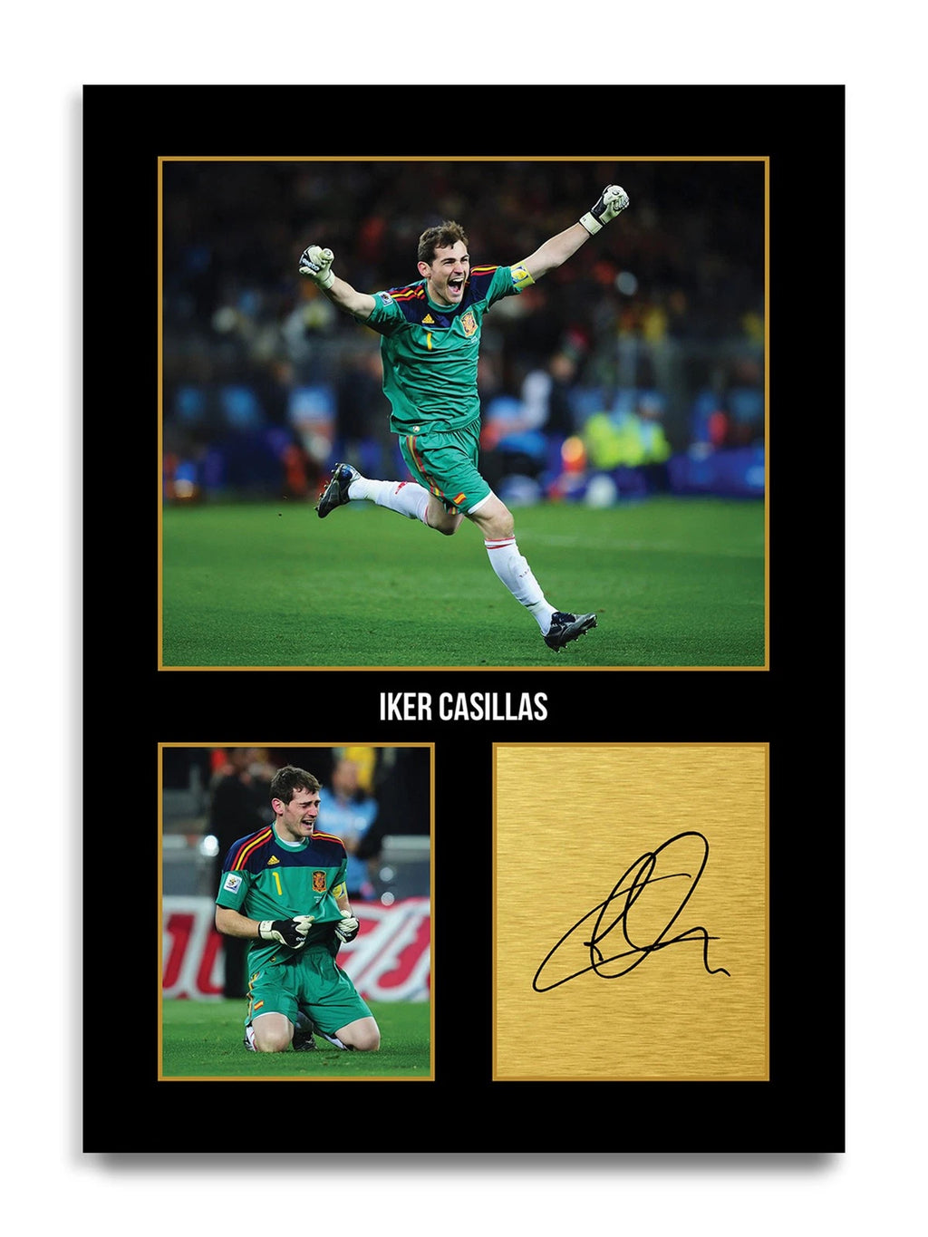 Iker Casillas Football Player Autographed Print Gift Item Spain Soccer