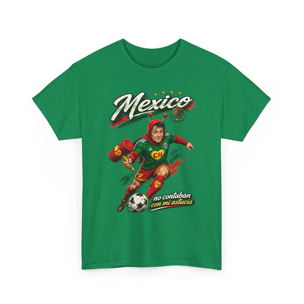 Mexico Soccer Chapulin Colorado Tee | Futbol Player Graphic Shirt