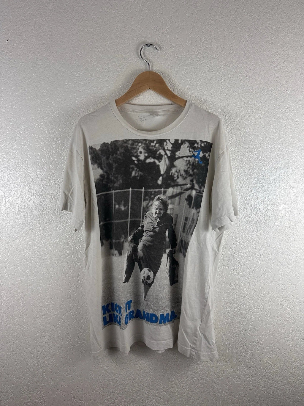 Kick It Like Grandma Graphic T-Shirt – White
