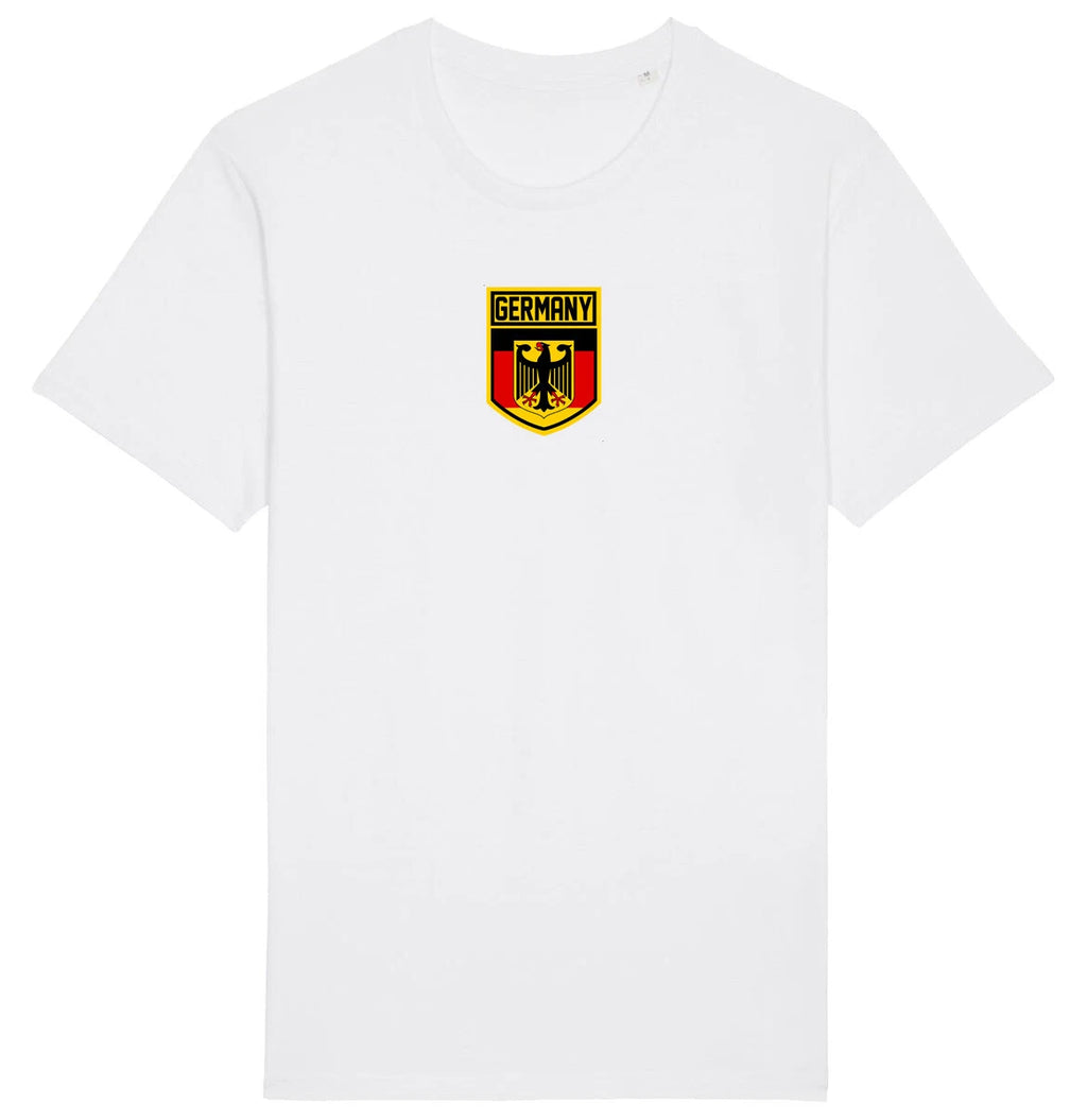 Germany Flag Badge T-Shirt, Adults Kids Baby Family, Football World Cup 2026 Kit