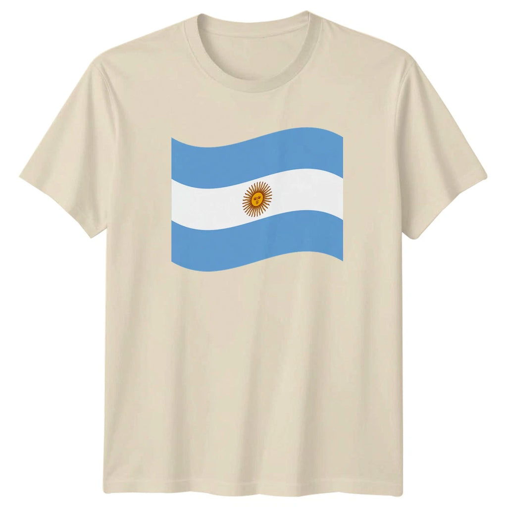 Argentina Flag Waving T-Shirt South American Heritage Argentina National Day