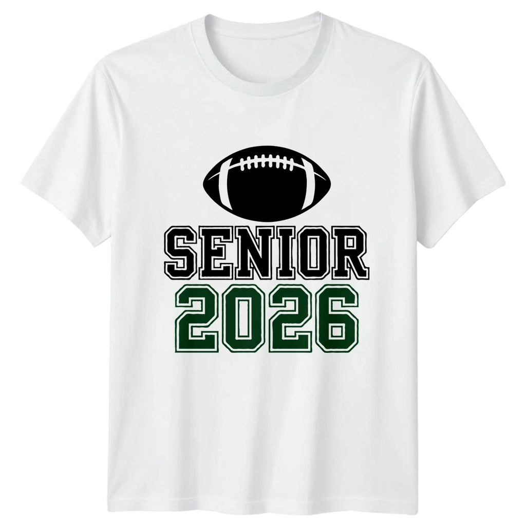 Senior 2026 T-Shirt Football Player Graduation Gift For Him And Her