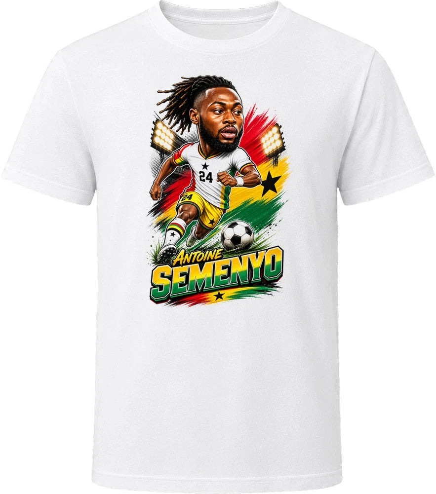 Antoine Semenyo, Ghana Caricature Soccer 2026 T Shirt