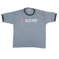 Vintage I Love Soccer Moms Thunder Creek Tag Men Short Sleeve Grey T-Shirt XL