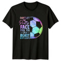 Dont Let The Pretty Face Womens T-Shirt Girls Soccer Birthday Gift For Her