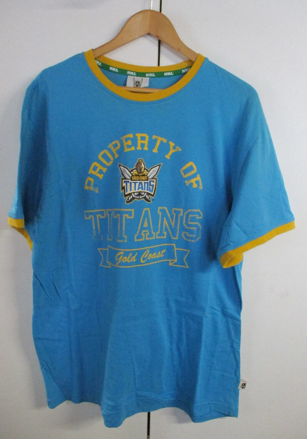 NRL Team Supporter T-Shirt - Property of Gold Coast Titans - Men's Size XL