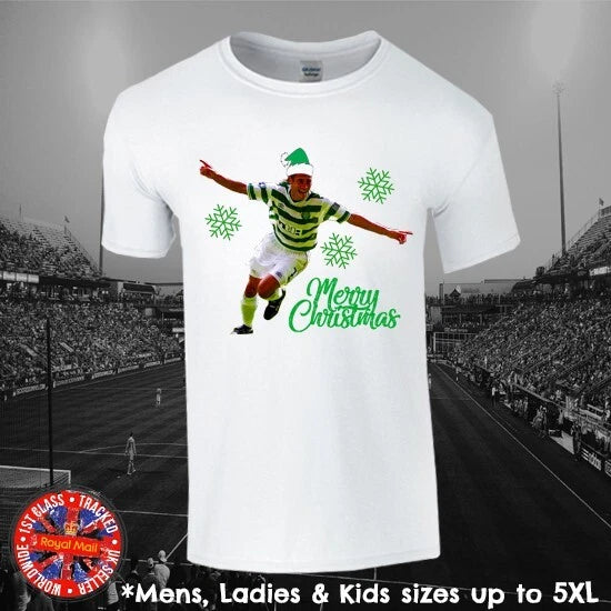 Henrik Larsson Christmas Football Fan T-shirt Fans Mens Ladies Kids Gift