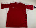 Vintage Umbro T-Shirt Soccer Jersey Red Mens Size XXL NWT