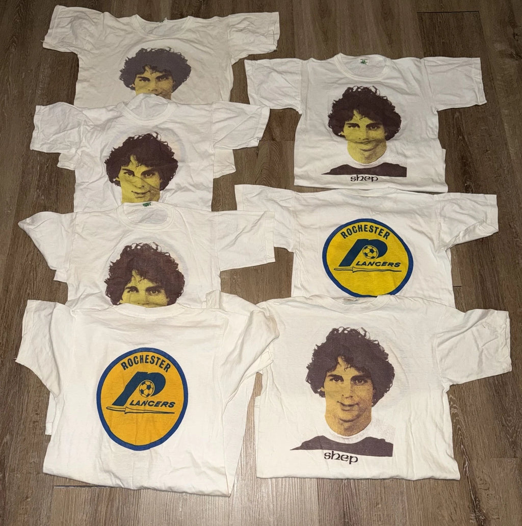 7 VTG 70s Rochester Lancers Shep Messing Shirts Soccer NASL Sz M/S RARE! READ!