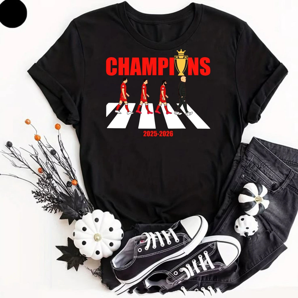 Champions Football T-Shirt, Funny Winner 2026 League Zebra Walking Legends Tee