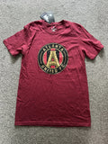 NWT Mens Atlanta United Graphic T-Shirt, Size Small, Claret Red, Football, (G27)