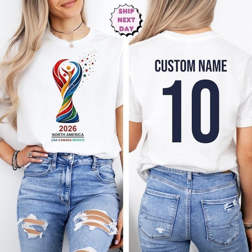 2026 World USA Custom T-Shirt, Soccer Cup Fan Tee, Soccer Fan Shirt
