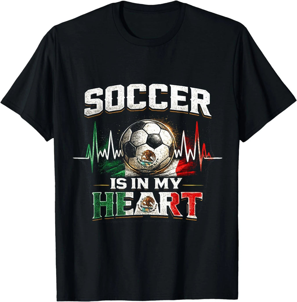Soccer is in My Heart Team Mexico Game Day Football Fan T-Shirt
