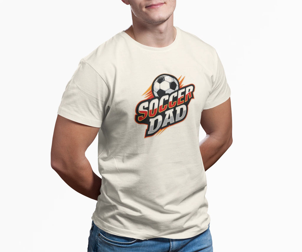 Soccer Dad T-Shirt | Soccer Ball Graphic Coach Dad Tee