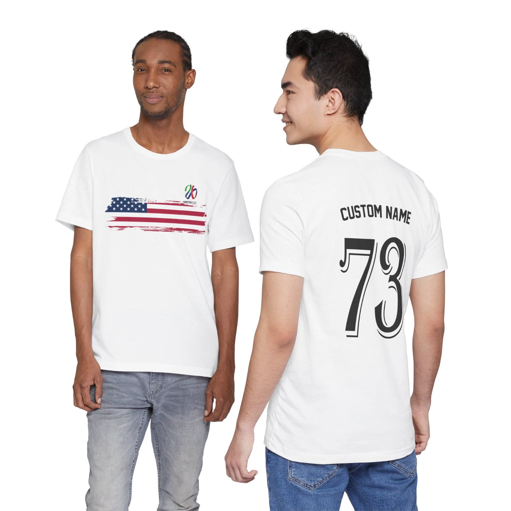 FIFA 2026 World Cup Soccer Jersey, Custom Name & Number T-Shirt, All 48 Particip