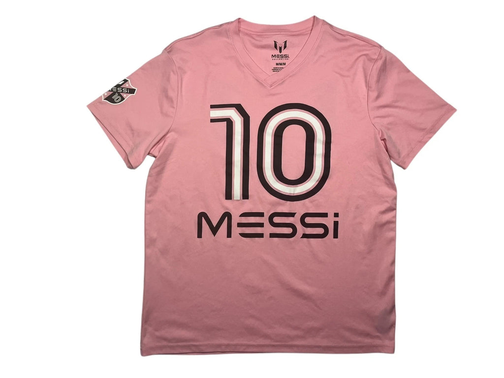 MESSI COLLECTION Pink #10 SOCCER T-SHIRT Football Fan Gym Running Miami Men's M