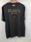 Unisex MLS Gray Atlanta United Short Sleeve Tee Shirt Soccer - Size Large