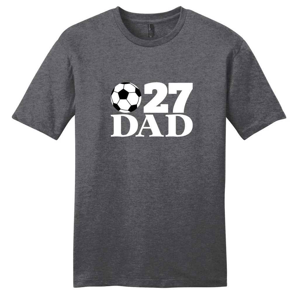 Custom Soccer Dad T-Shirt - Unisex Men's Personalized Sport Athlete Shirt