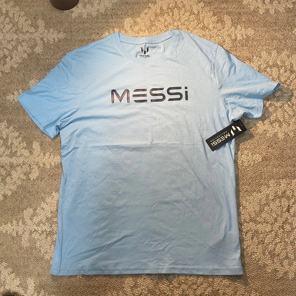 Messi Collection T-Shirt Mens Large Air Blue Legend GOAT Graphic MSM0032USJ NWT