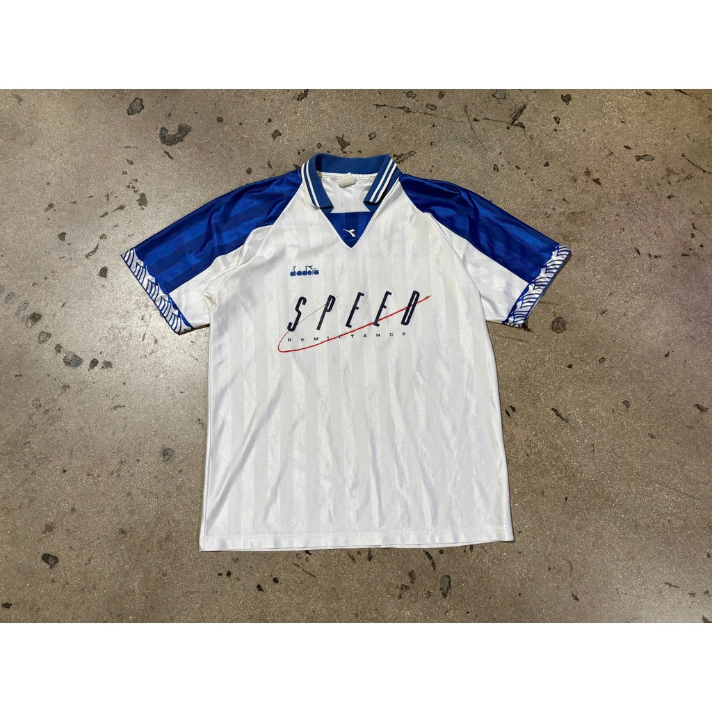 Diadora Speed Remittance Soccer Jersey - White Size Large