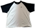 Adidas Mens Club Soccer T-Shirt Short Sleeve Summer Size L White Black Casual