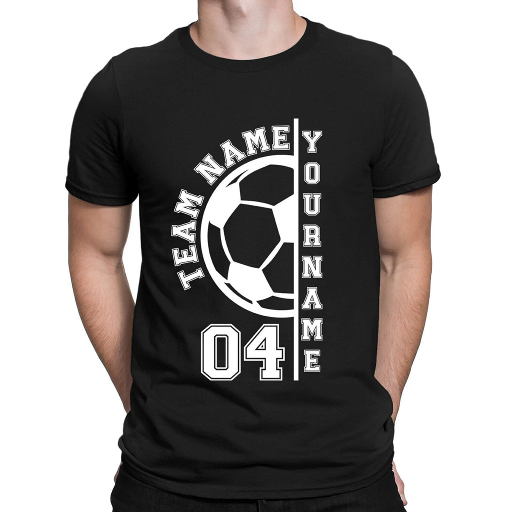Personalised Your Name & Any Teamname Soccer Custom Mens Womens T-Shirts #NED