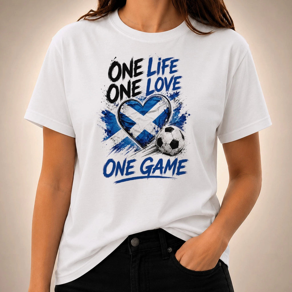 Scotland t shirt football 2026 fan flag Scottish soccer one game top tee gift