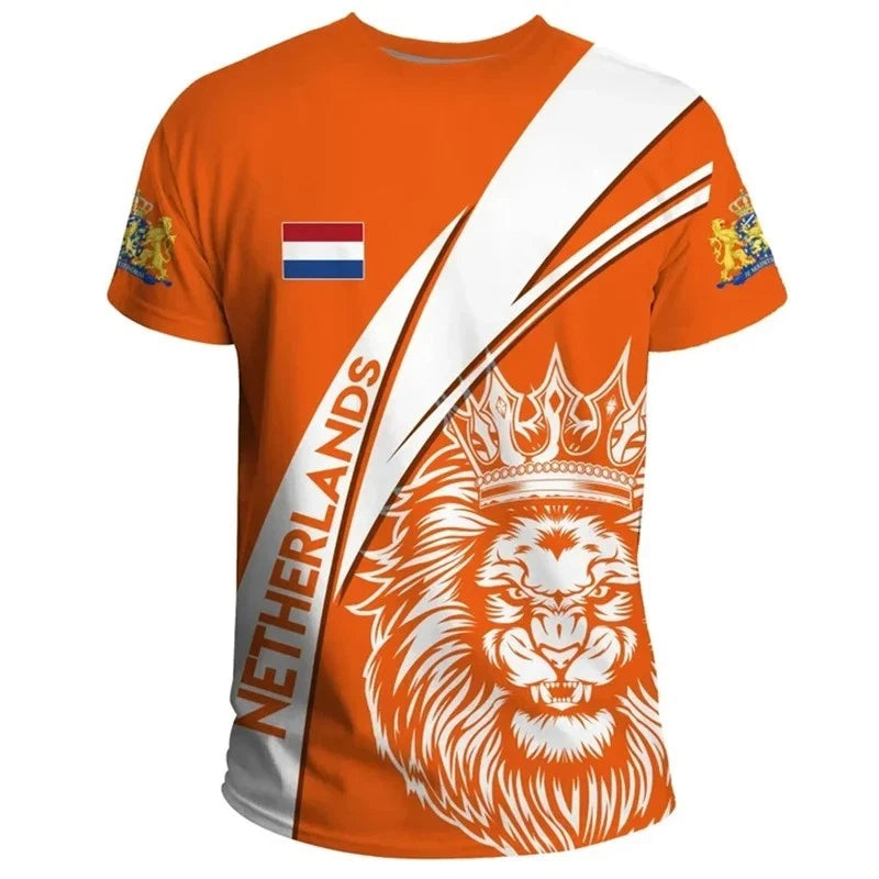 Netherlands Football Shirt World Cup 2026 Dutch Team T-Shirts Polyester