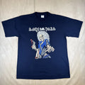 Iron Maiden Themed "La Boca del Pozo" Argentina Fan Screen Print Tee Blue Size L
