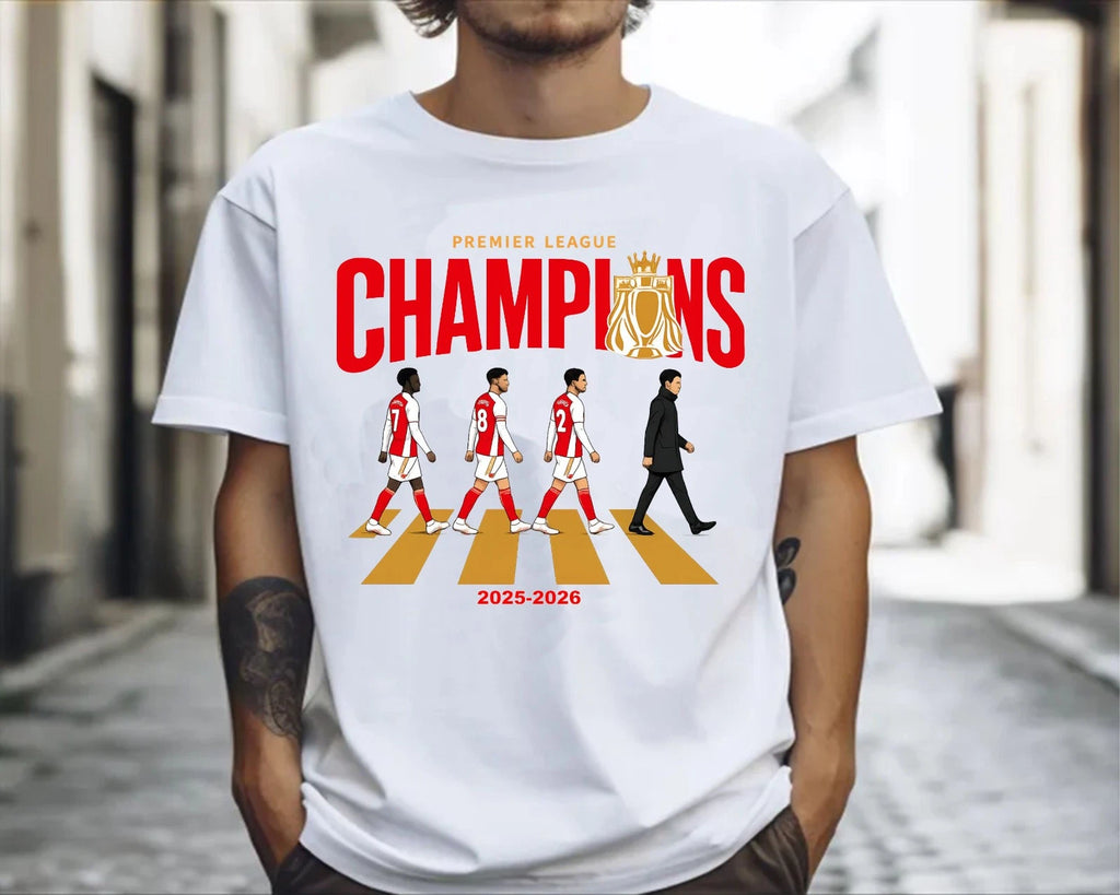 PL Champions 2025-2026 Shirt, Arsenal Fans Tee, North London Victory Shirt
