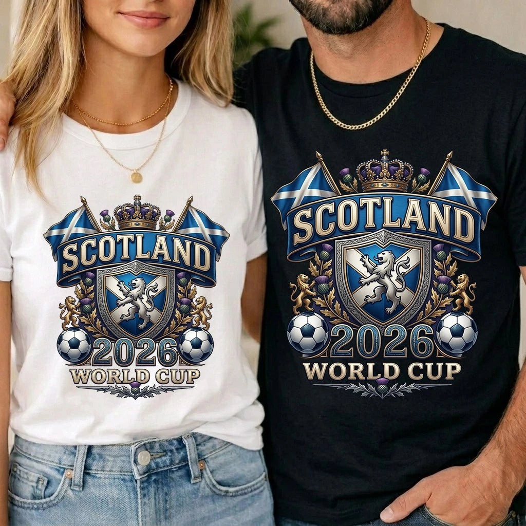 Scotland World Cup 2026 Football Fan Unisex T Shirt Kids Scottish Soccer Tee