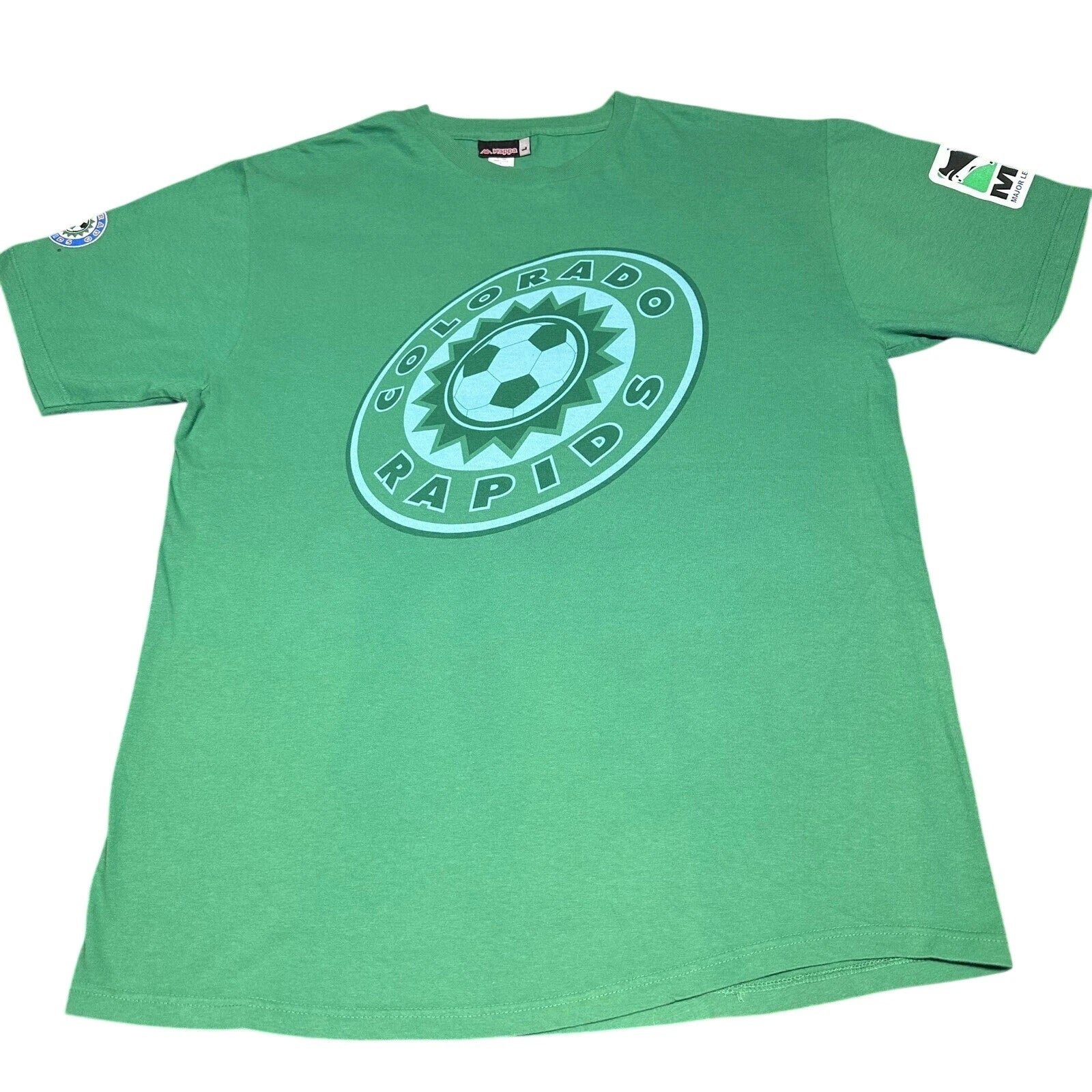 Vintage 90s Kappa Colorado Rapids T-Shirt Large MLS Soccer Football USA Made