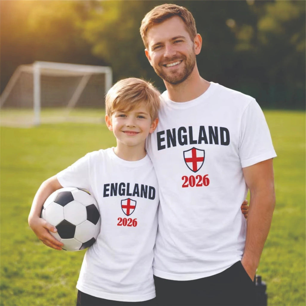 England Football Shirt 2026 T shirt Support England Team Tshirt Kids Adults Men