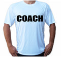 Soccer Tennis Coach College Team Sport Tee Sleeve UPF 30 T-Shirt UV Protection