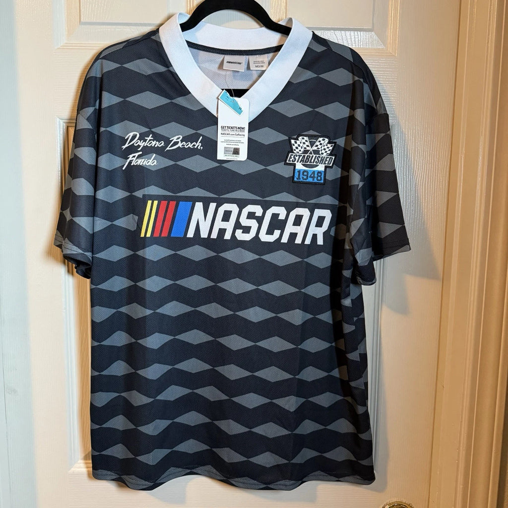 New Nascar Daytona Beach Florida Men's Soccer Style T-shirt Sz Medium Jersey 500