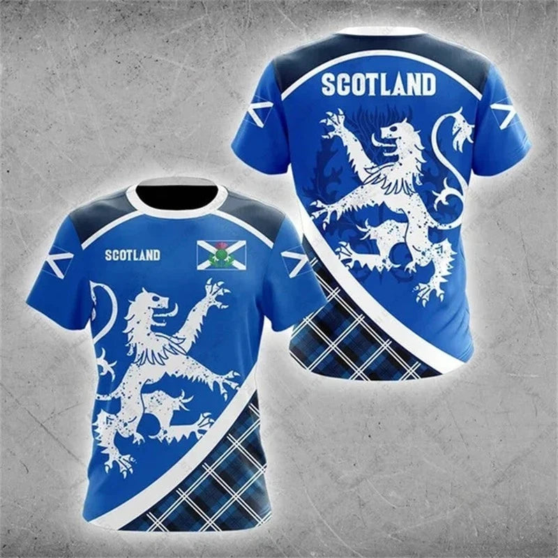 Scotland Football Shirts 2026 World Cup Scottish Flag Tees Polyester