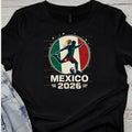 Mexico 2026 World Soccer TShirt Futbol Shirt Mexican Flag Tee Gildan Unisex