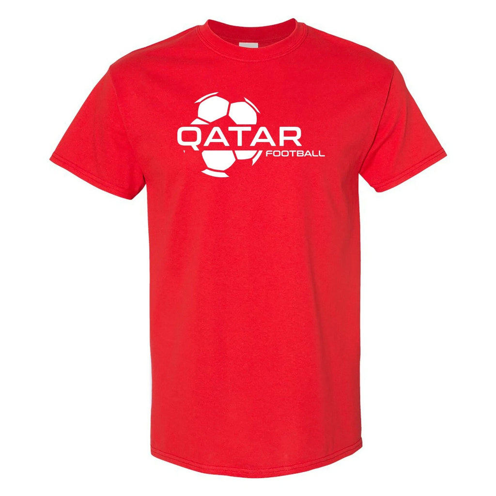 Qatar Football Strike - Soccer Sports Short Sleeve T-Shirt - Red