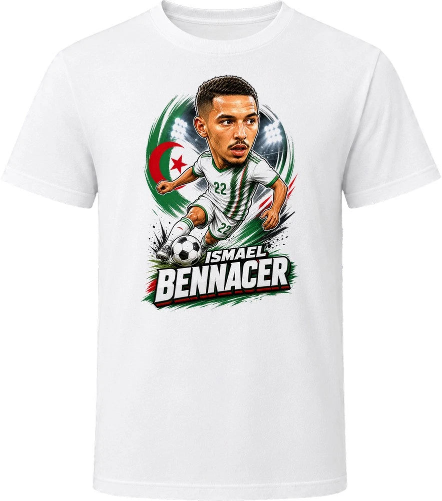 Ismael Bennacer, Algeria Caricature Soccer 2026 T Shirt