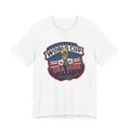 World Cup USA 2026 Soccer Trophy Tee | USA Flag Back